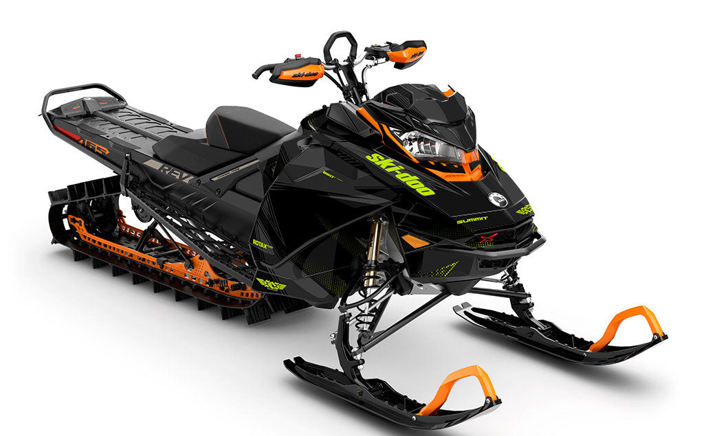 Zinger Grey Green Ski-Doo REV Gen4 Summit Premium Coverage Sled Wrap