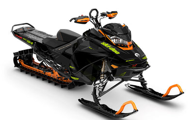 Zinger Grey Green Ski-Doo REV Gen4 Summit Full Coverage Sled Wrap