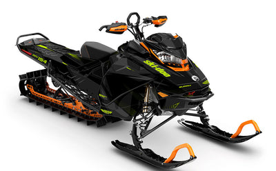 Zinger Grey Green Ski-Doo REV Gen4 Summit Less Coverage Sled Wrap