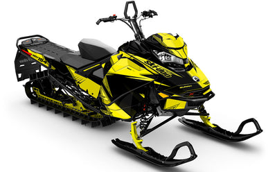 Zinger White Black Ski-Doo REV Gen4 Summit Partial Coverage Sled Wrap