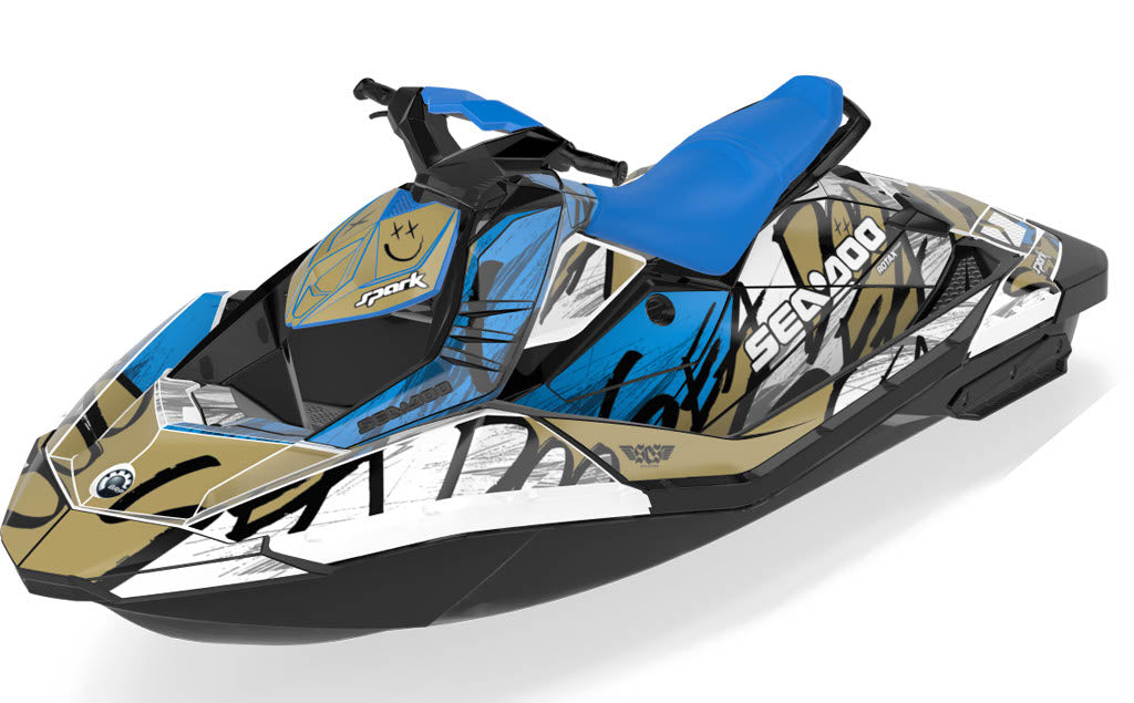 Zoovie Sea-Doo Spark Graphics Gold Black Full Coverage