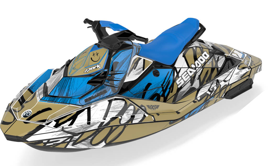 Zoovie Sea-Doo Spark Graphics Gold Black Less Coverage