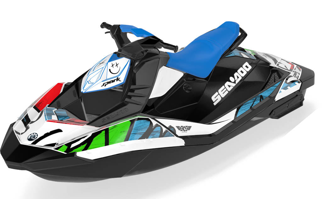 Zoovie Sea-Doo Spark Graphics Red Green Max Coverage