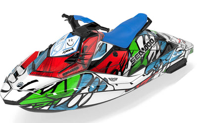 Zoovie Sea-Doo Spark Graphics Red Green Max Coverage